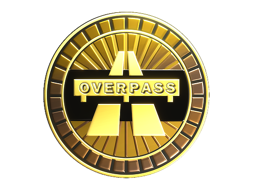 Sticker | Overpass (Gold) image