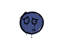 Sealed Graffiti | Worry (SWAT Blue) image