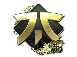 Sticker | Fnatic (Gold) | Rio 2022 image