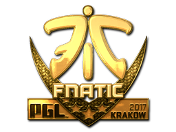 Sticker | Fnatic (Gold) | Krakow 2017 image