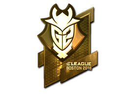 Sticker | G2 Esports (Gold) | Boston 2018 image