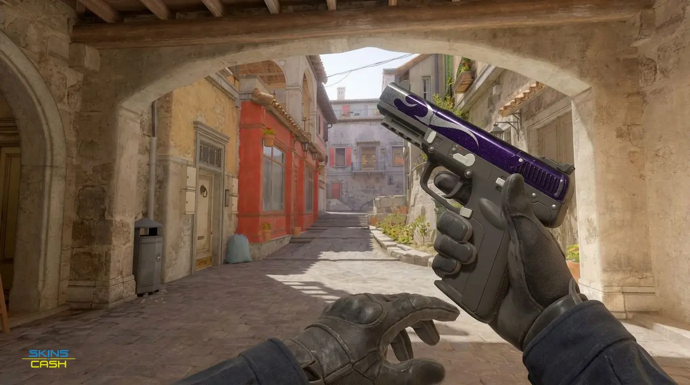 Five-SeveN | Flame Test — In-game inspect