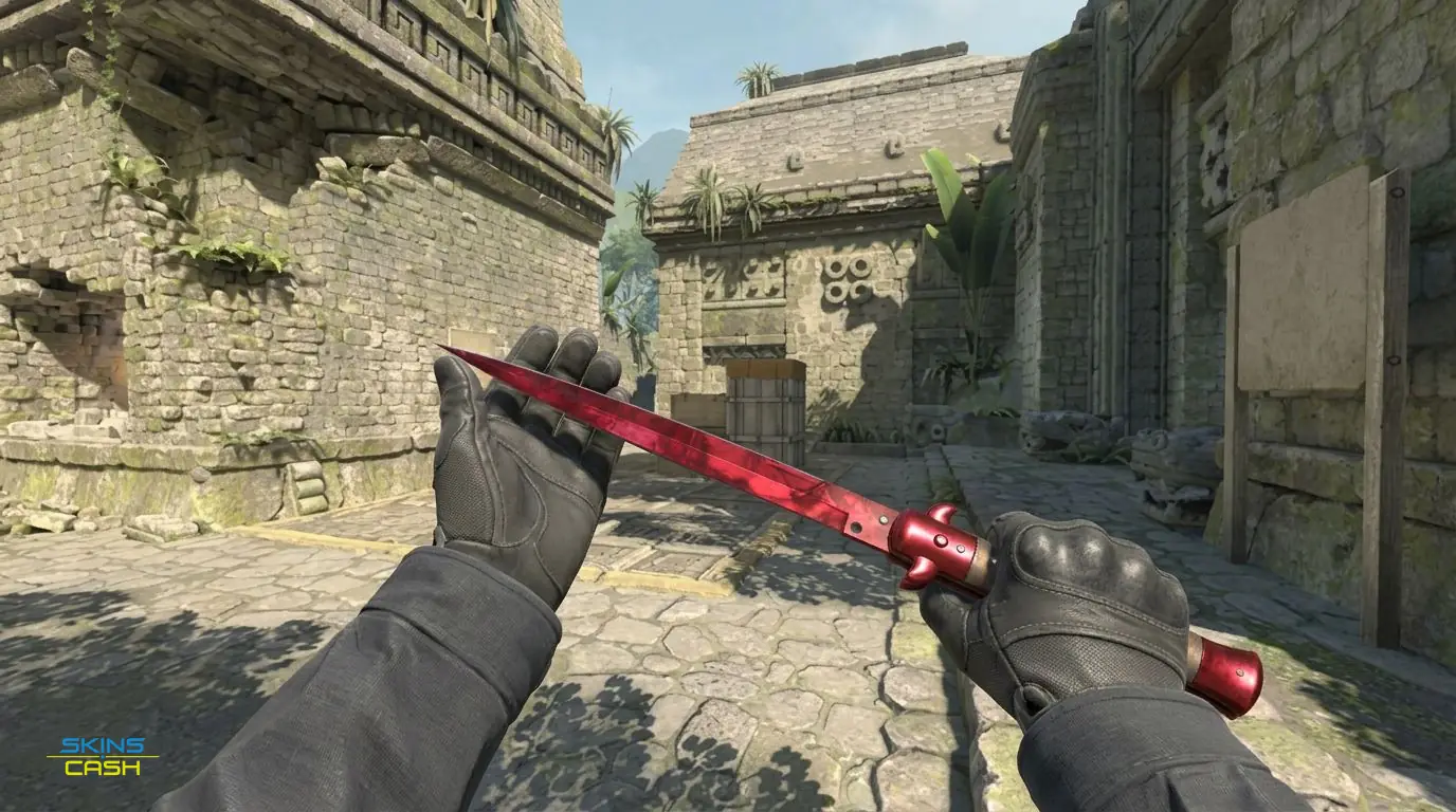 ★ Stiletto Knife | Doppler Ruby — In-game inspect