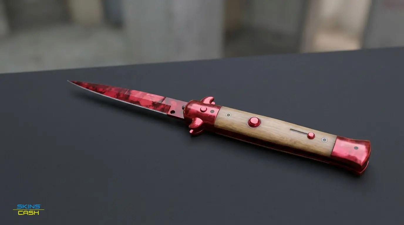 ★ Stiletto Knife | Doppler Ruby — Product view