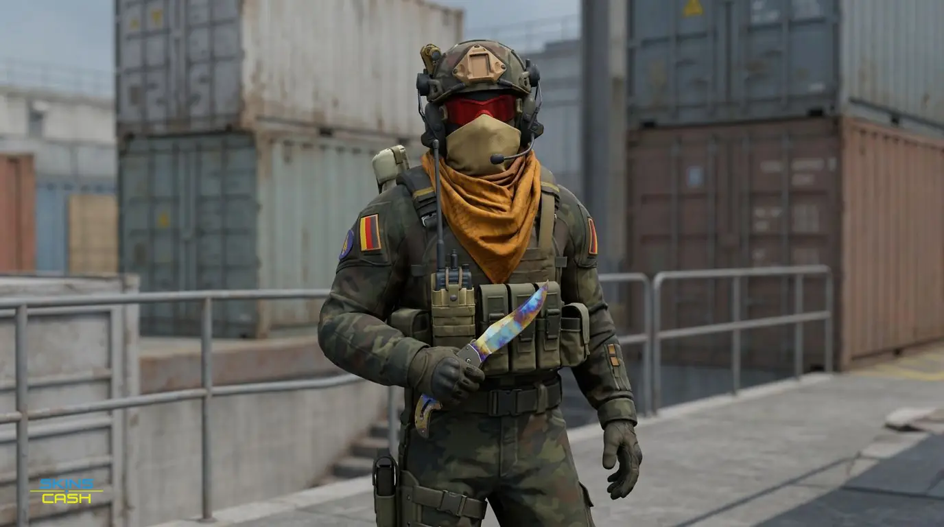 ★ Falchion Knife | Case Hardened — In the field