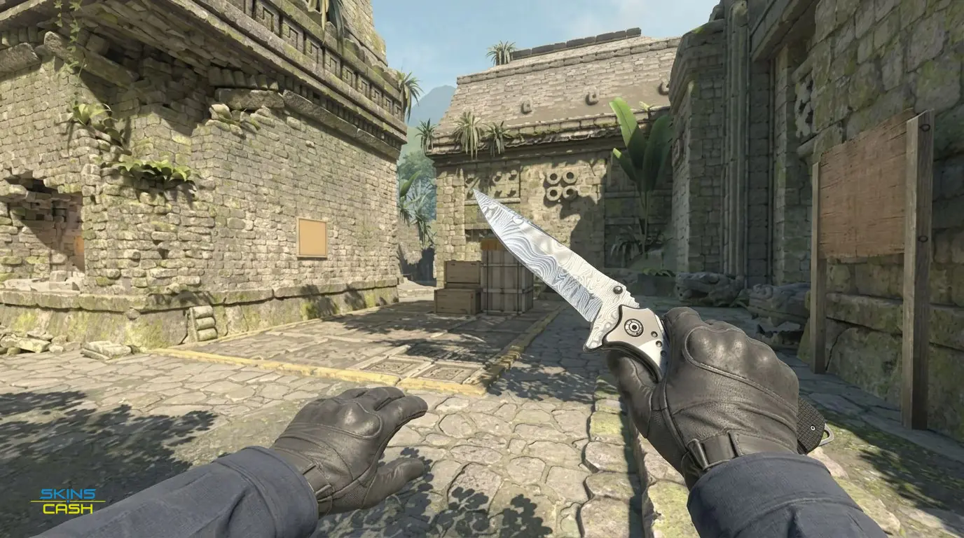 ★ Nomad Knife | Damascus Steel — In-game inspect