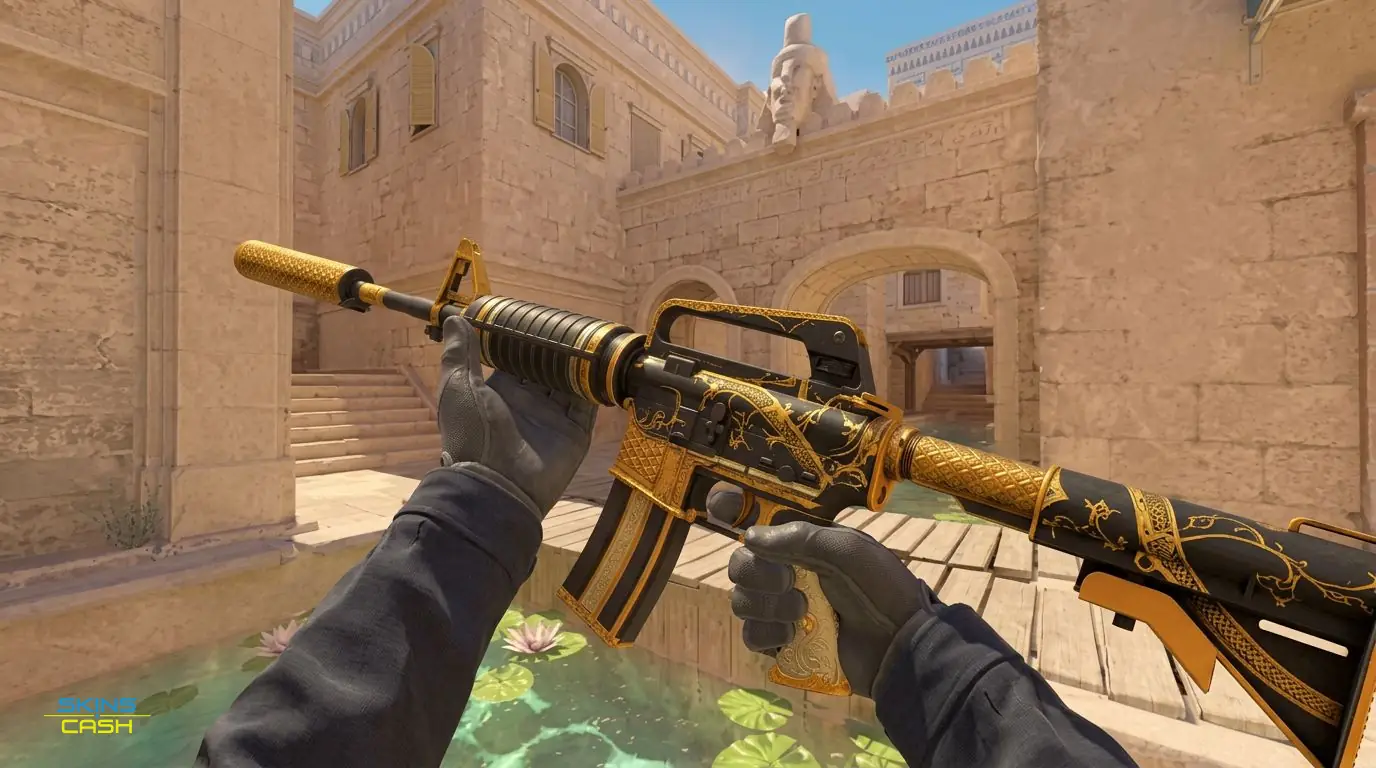 M4A1-S | Golden Coil — In-game inspect