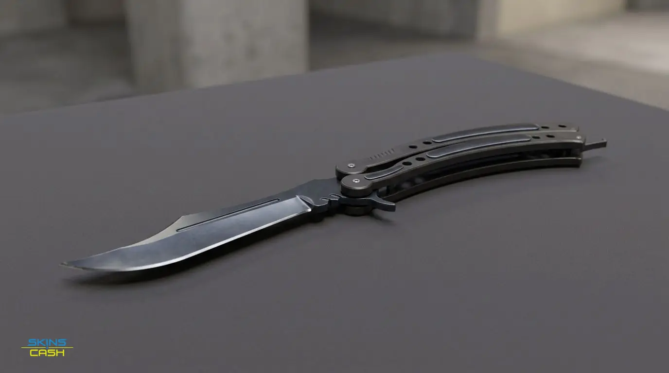 ★ Butterfly Knife | Blue Steel — Product view