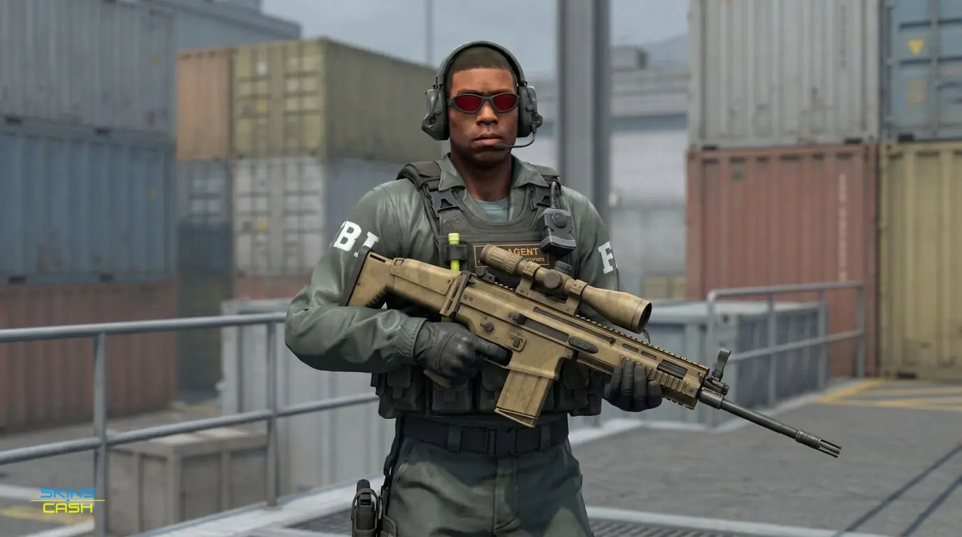 SCAR-20 | Sand Mesh — In the field