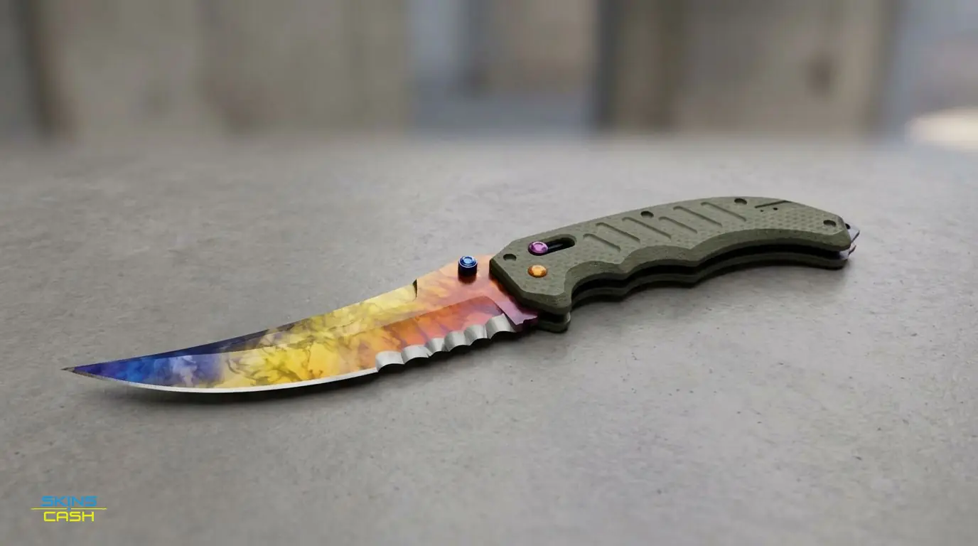 ★ Flip Knife | Marble Fade — Product view