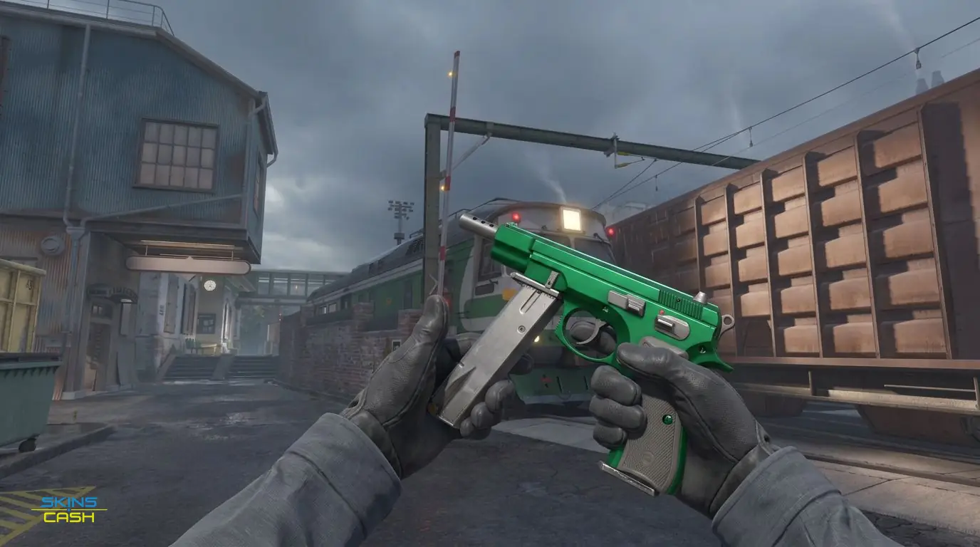 CZ75-Auto | Emerald — In-game inspect
