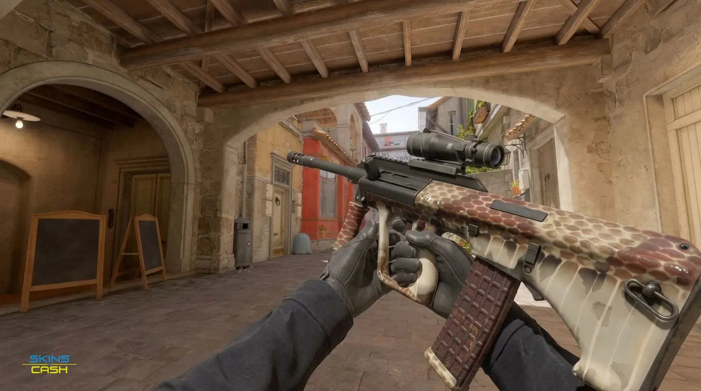 AUG | Copperhead — In-game inspect