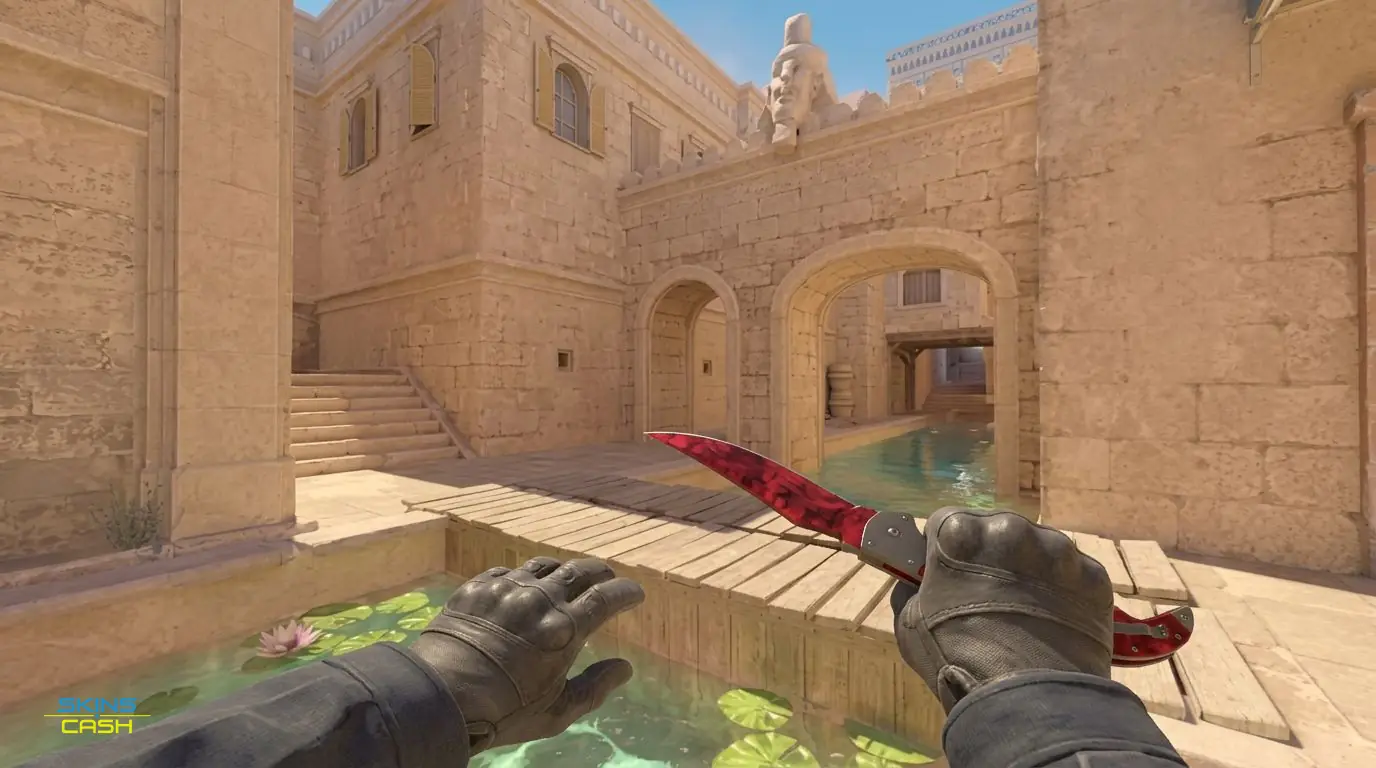 ★ Falchion Knife | Doppler Ruby — In-game inspect