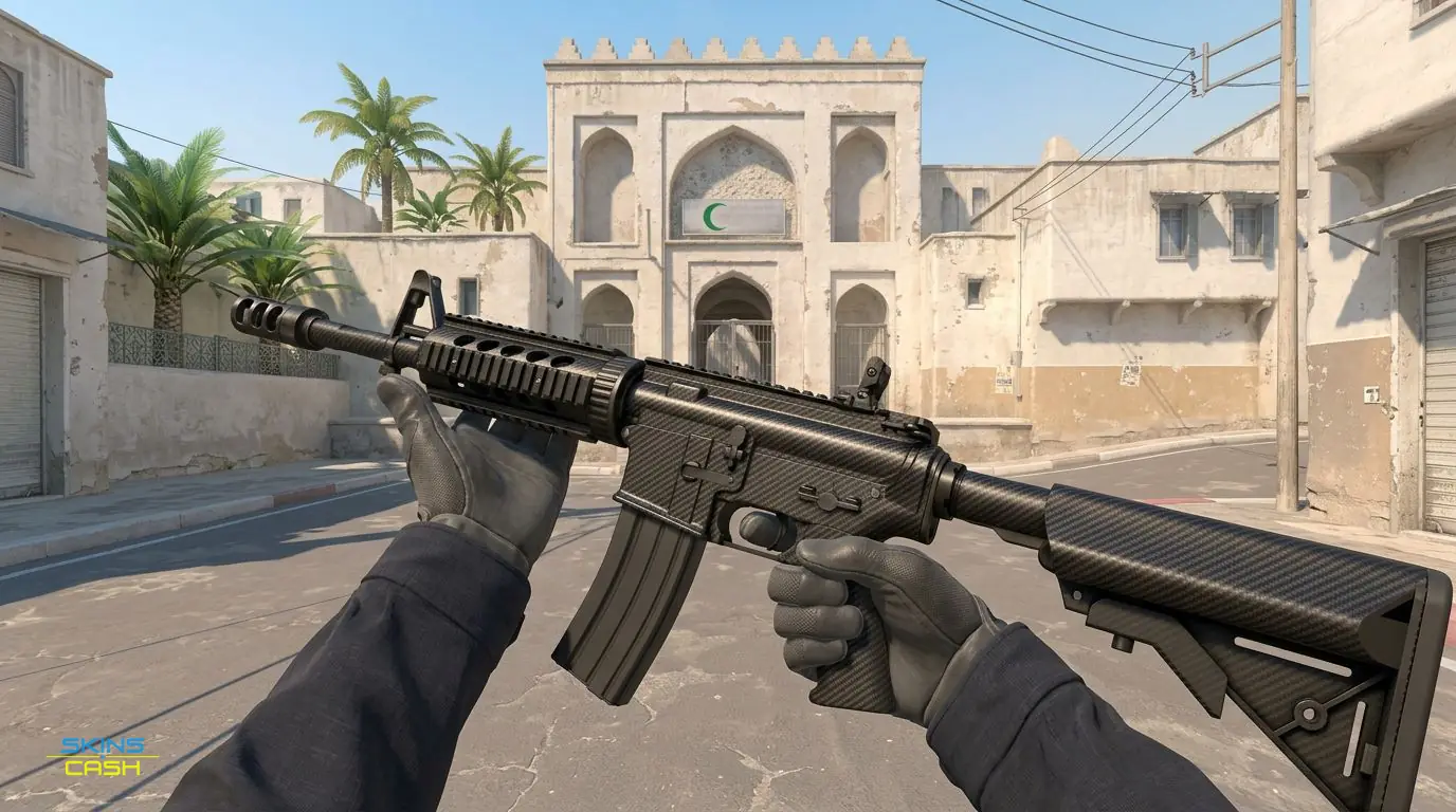 UMP-45 | Carbon Fiber — In-game inspect