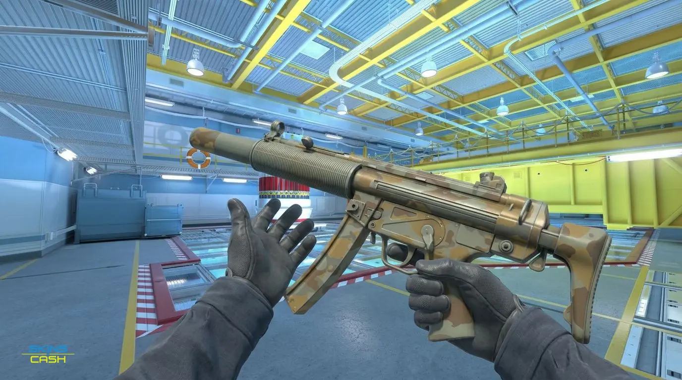 MP5-SD | Gold Leaf — In-game inspect