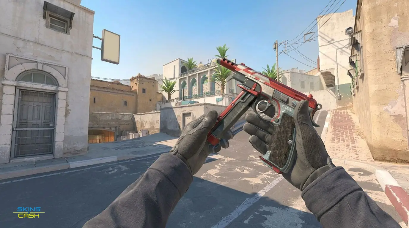 CZ75-Auto | Red Astor — In-game inspect