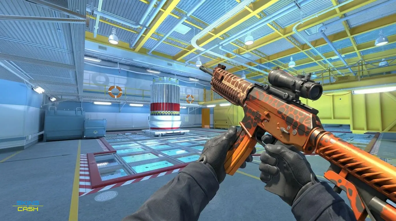 SG 553 | Tiger Moth — In-game inspect