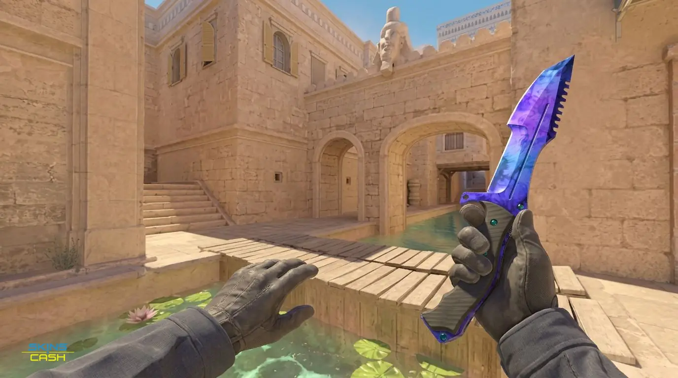 ★ Huntsman Knife | Doppler Sapphire — In-game inspect