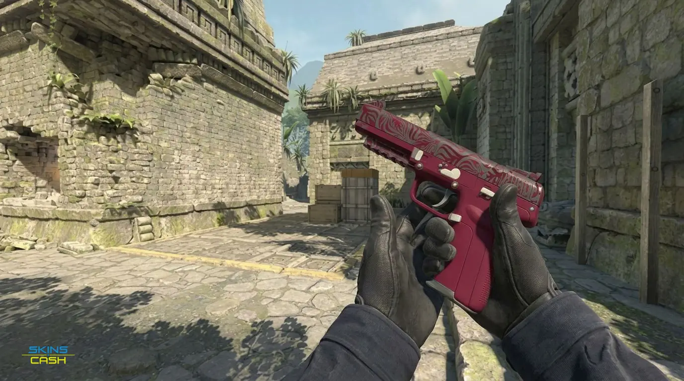 Five-SeveN | Crimson Blossom — In-game inspect