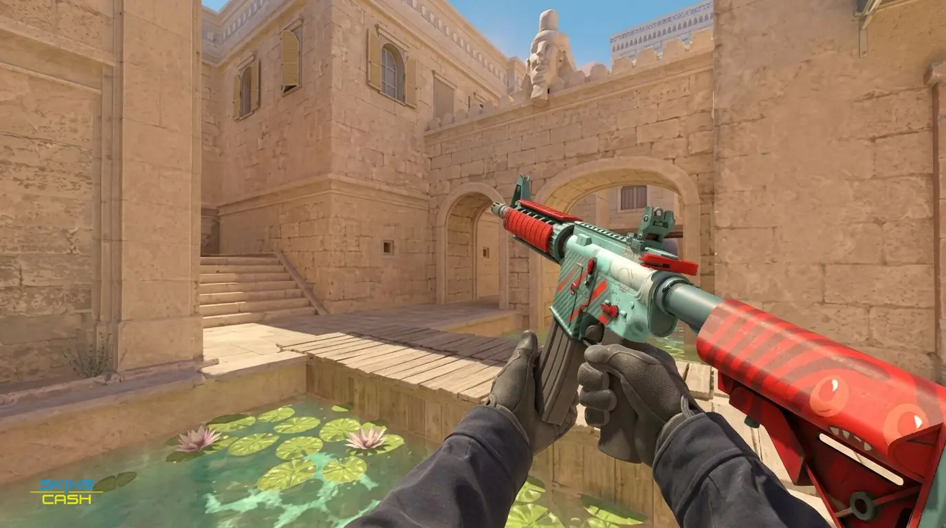 M4A4 | Bullet Rain — In-game inspect