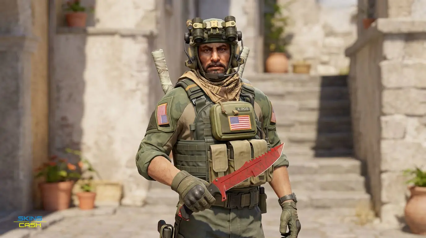 ★ Huntsman Knife | Crimson Web — In the field