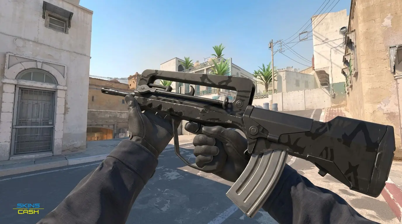 FAMAS | Dark Water — In-game inspect