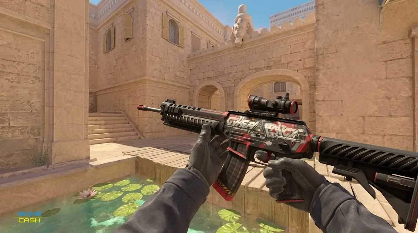 SG 553 | Cyberforce — In-game inspect