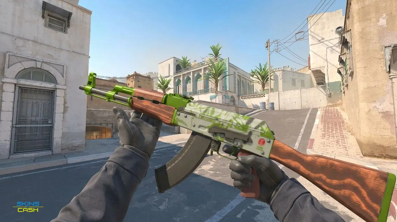 AK-47 | Hydroponic — In-game inspect