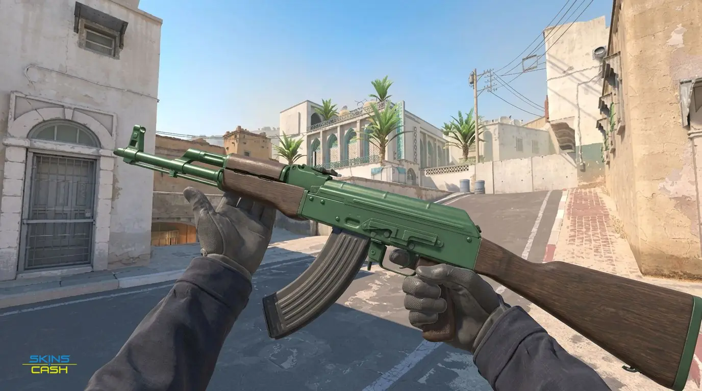 AK-47 | Wintergreen — In-game inspect