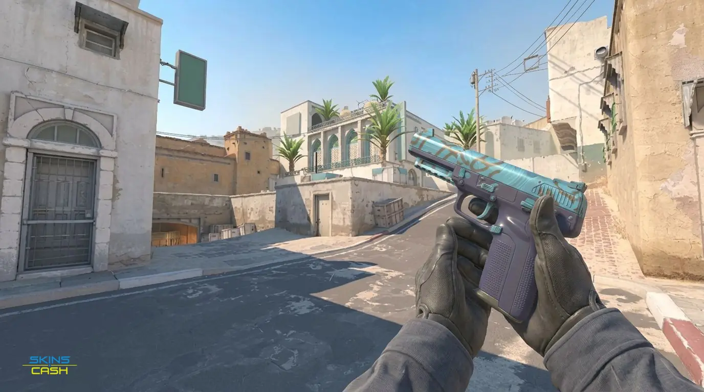 Five-SeveN | Midnight Paintover — In-game inspect