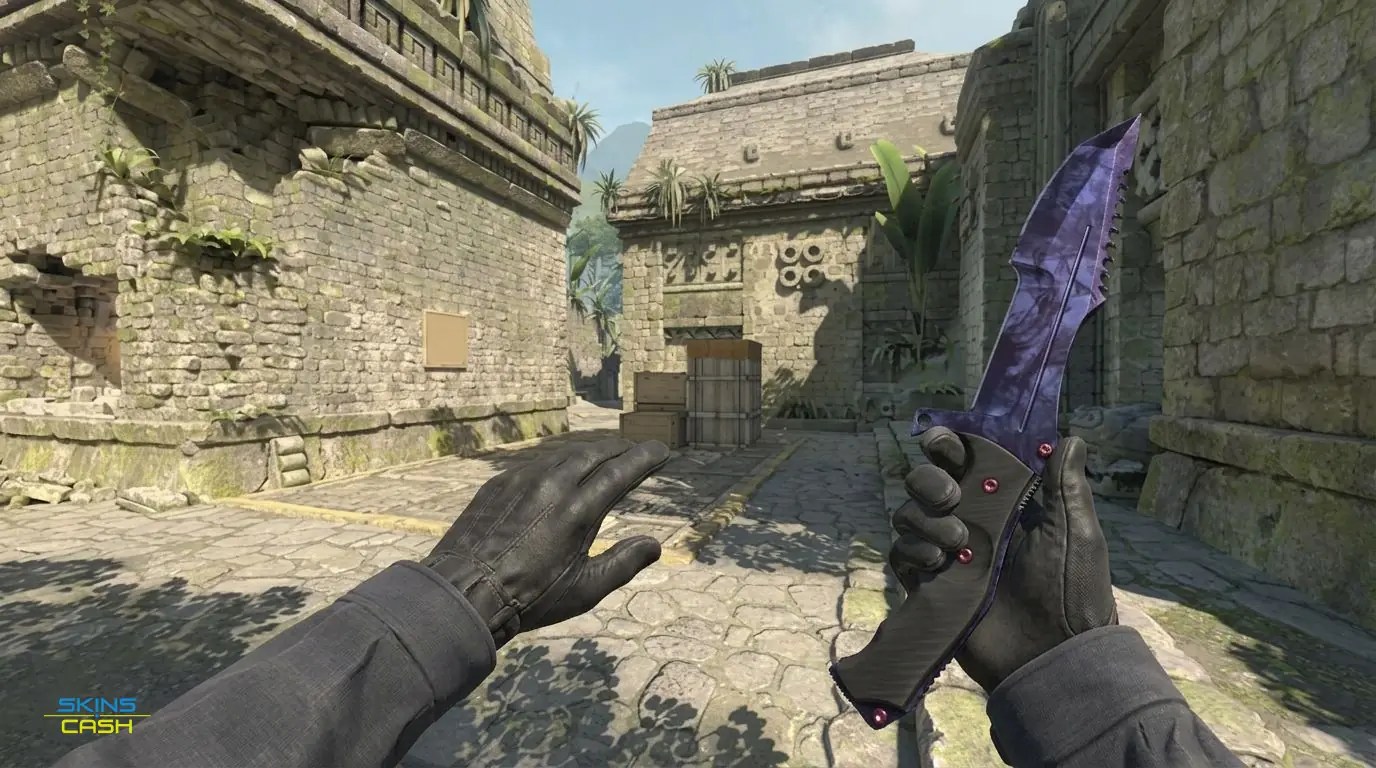 ★ Huntsman Knife | Doppler Black Pearl — In-game inspect