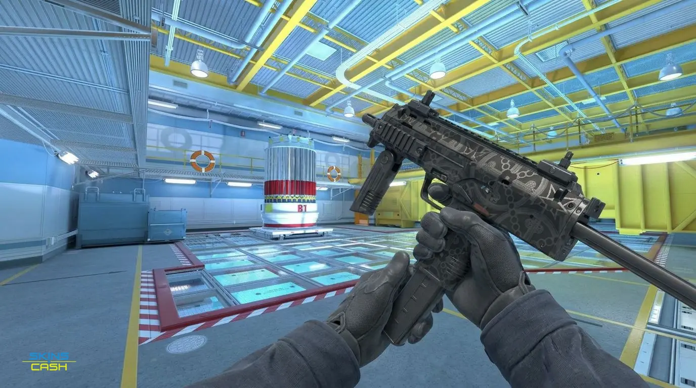 MP9 | Dark Age — In-game inspect