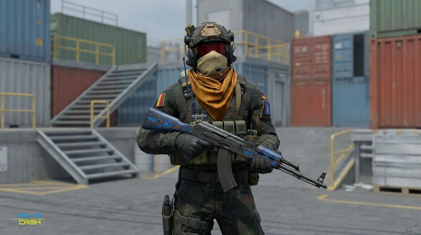 AK-47 | Blue Laminate — In the field