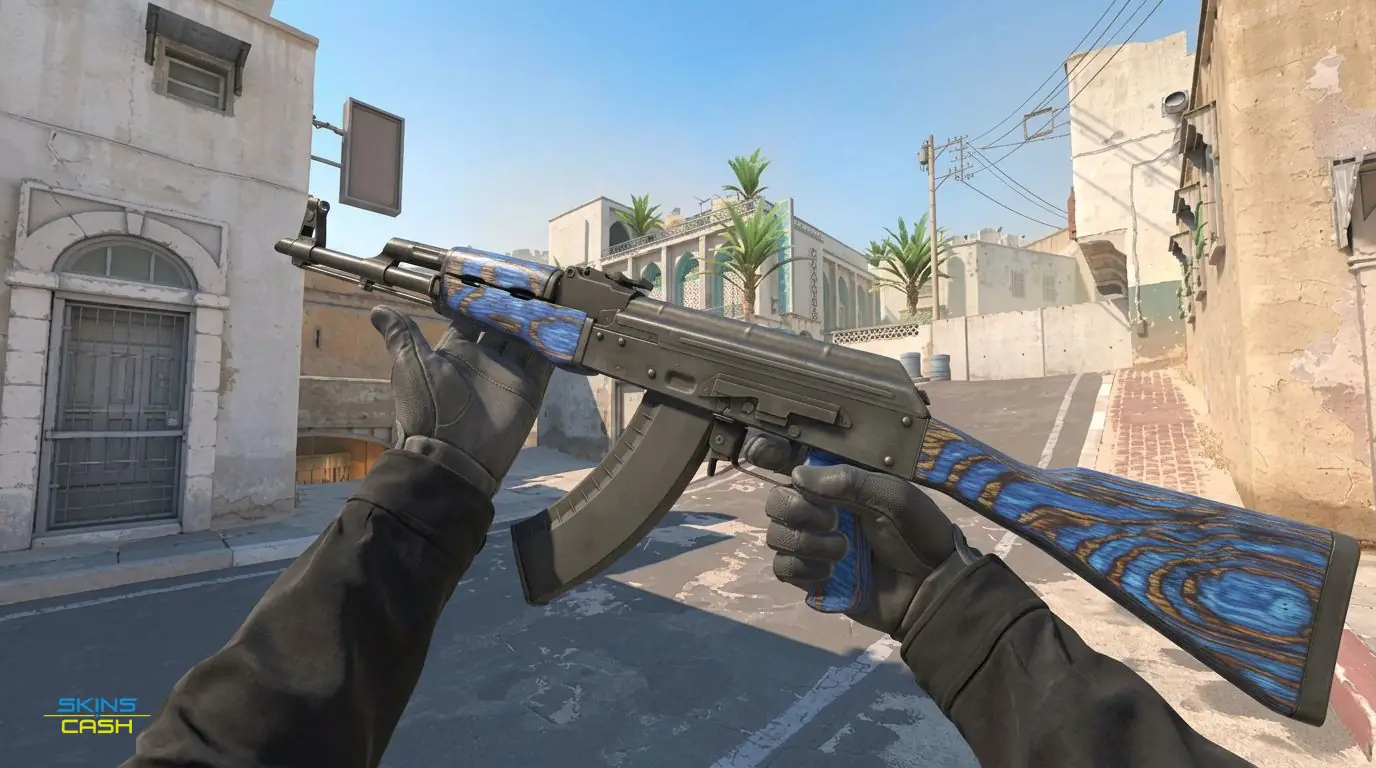 AK-47 | Blue Laminate — In-game inspect