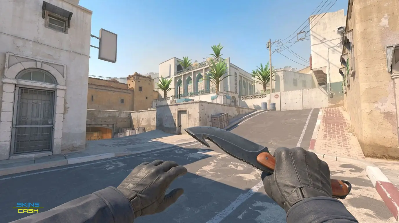★ Gut Knife | Blue Steel — In-game inspect