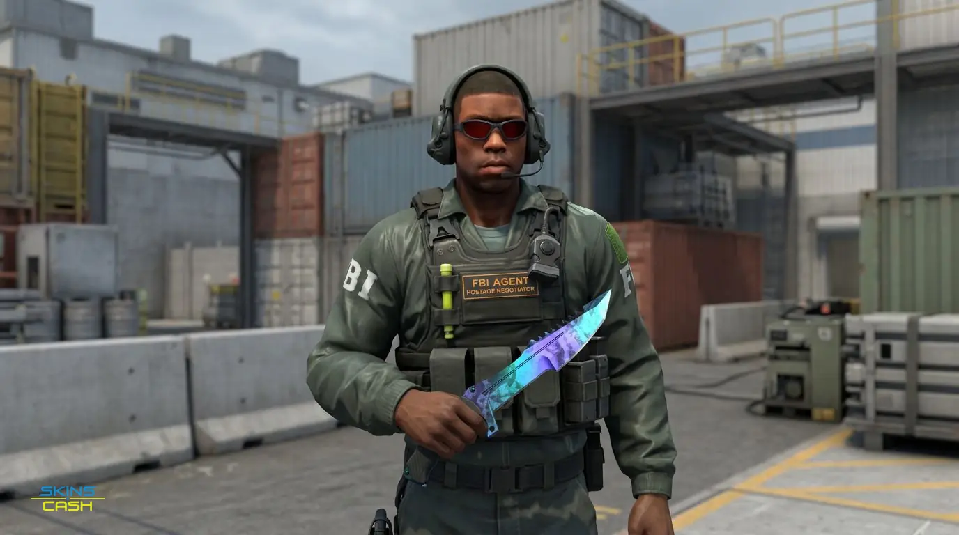 ★ Huntsman Knife | Doppler Phase 3 — In the field