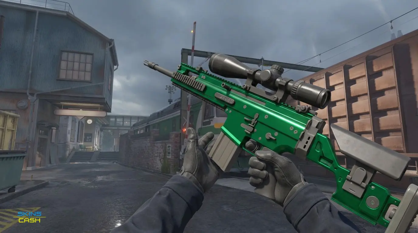 SCAR-20 | Emerald — In-game inspect