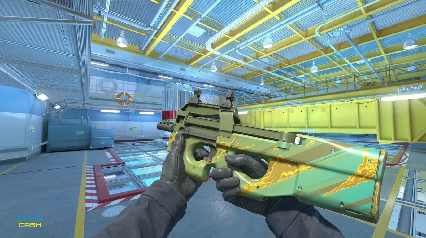 P90 | Mustard Gas — In-game inspect