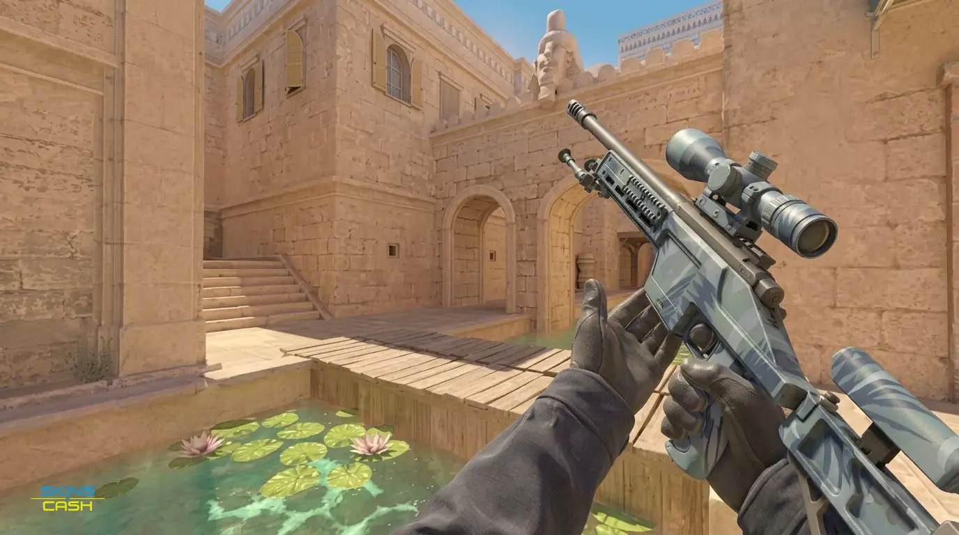SSG 08 | Tropical Storm — In-game inspect