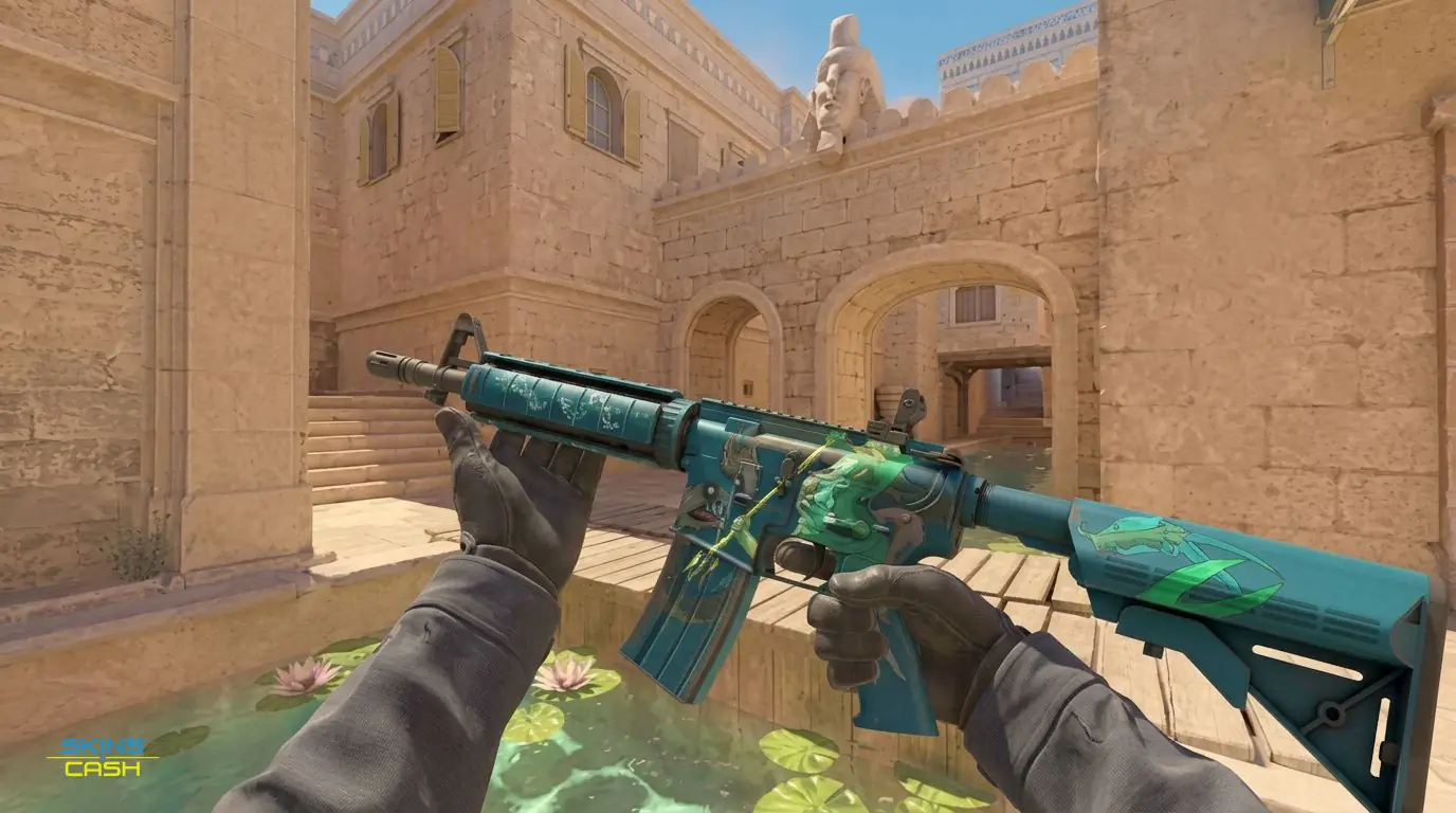 M4A4 | Poseidon — In-game inspect