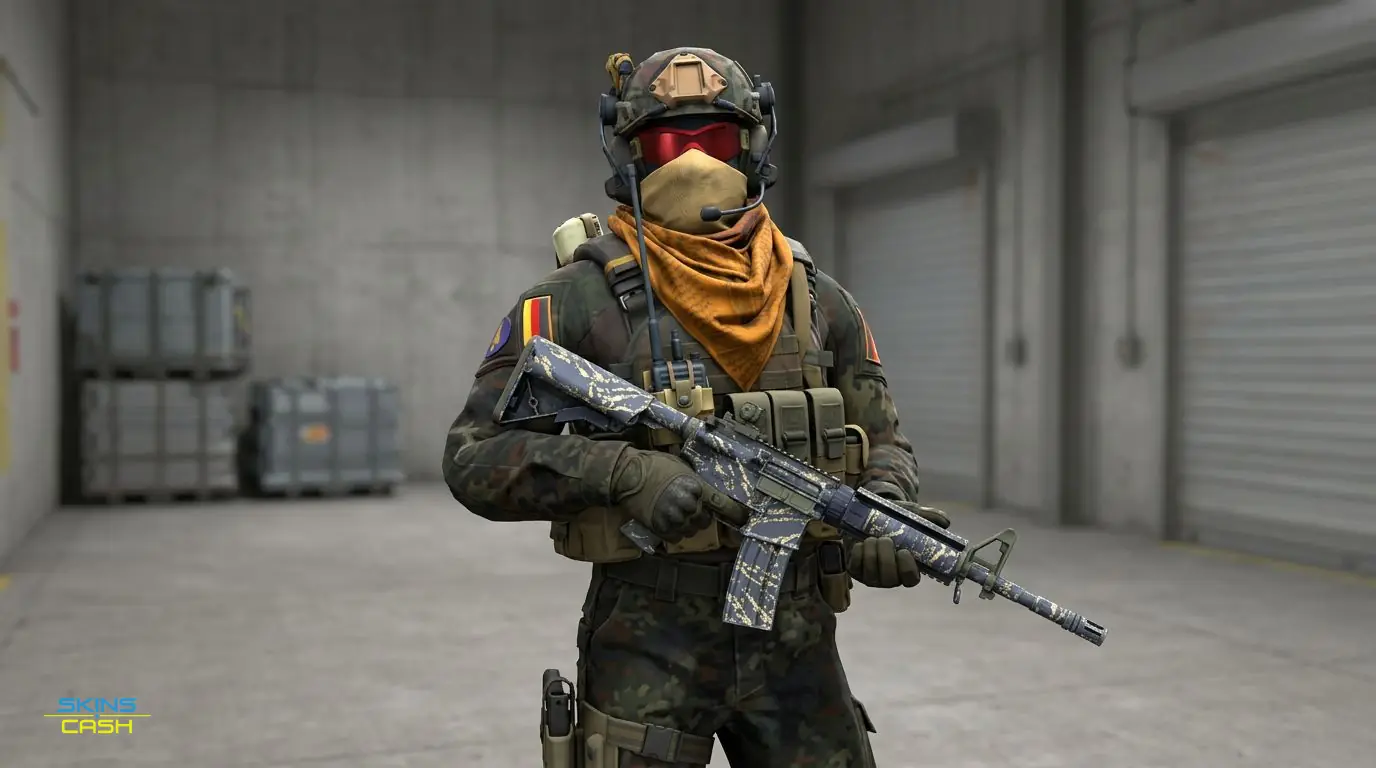M4A4 | Naval Shred Camo — In the field