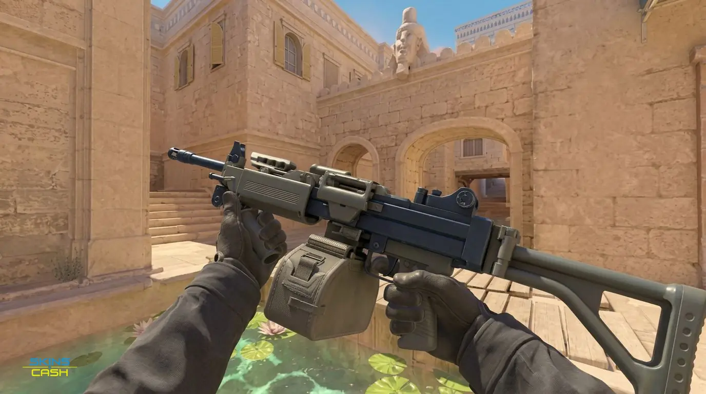 Negev | Anodized Navy — In-game inspect