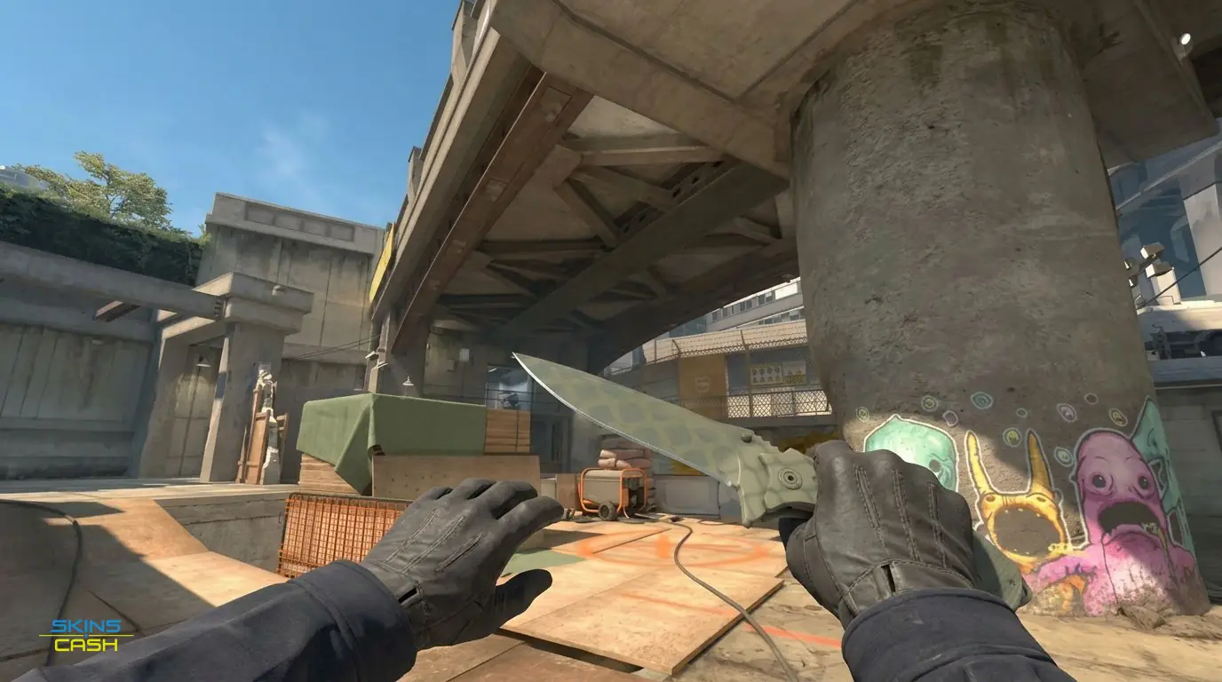 ★ Nomad Knife | Safari Mesh — In-game inspect