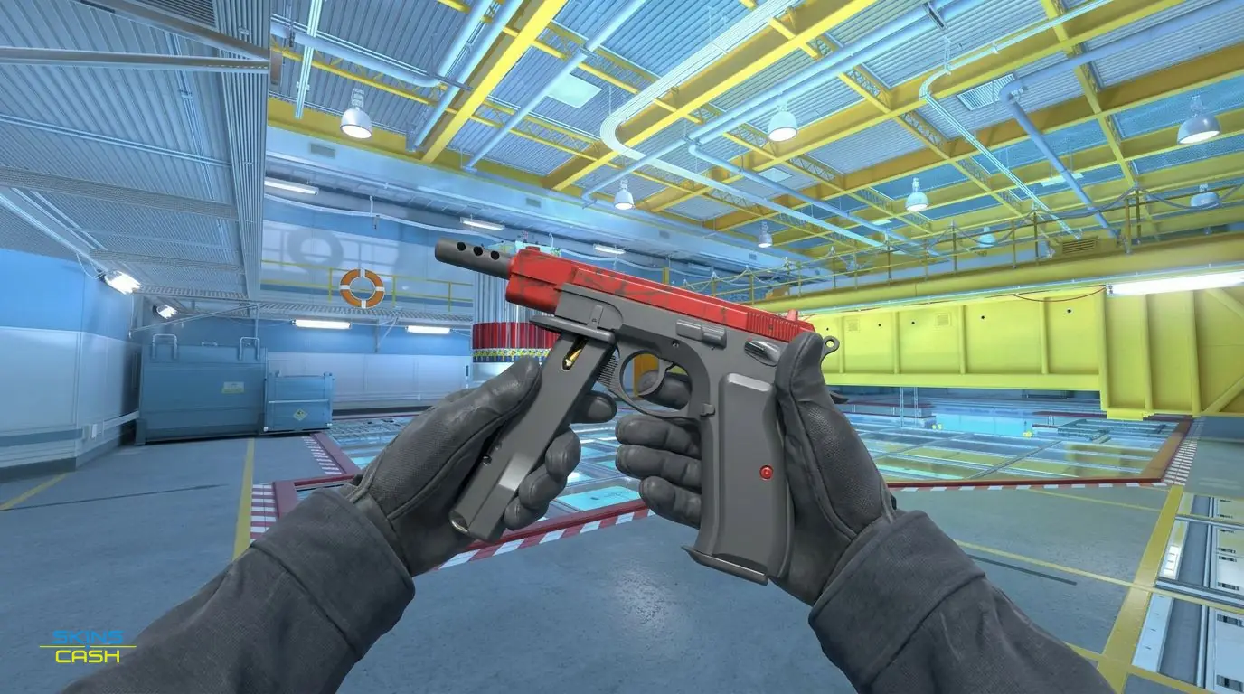 CZ75-Auto | Crimson Web — In-game inspect