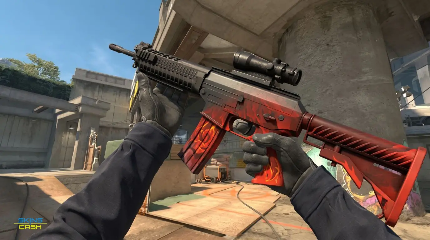 SG 553 | Darkwing — In-game inspect