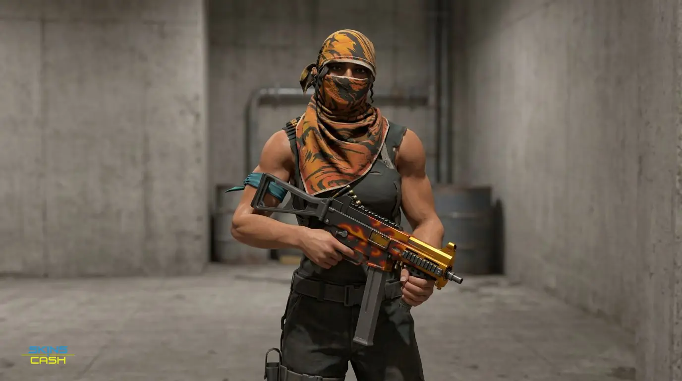 UMP-45 | Blaze — In the field