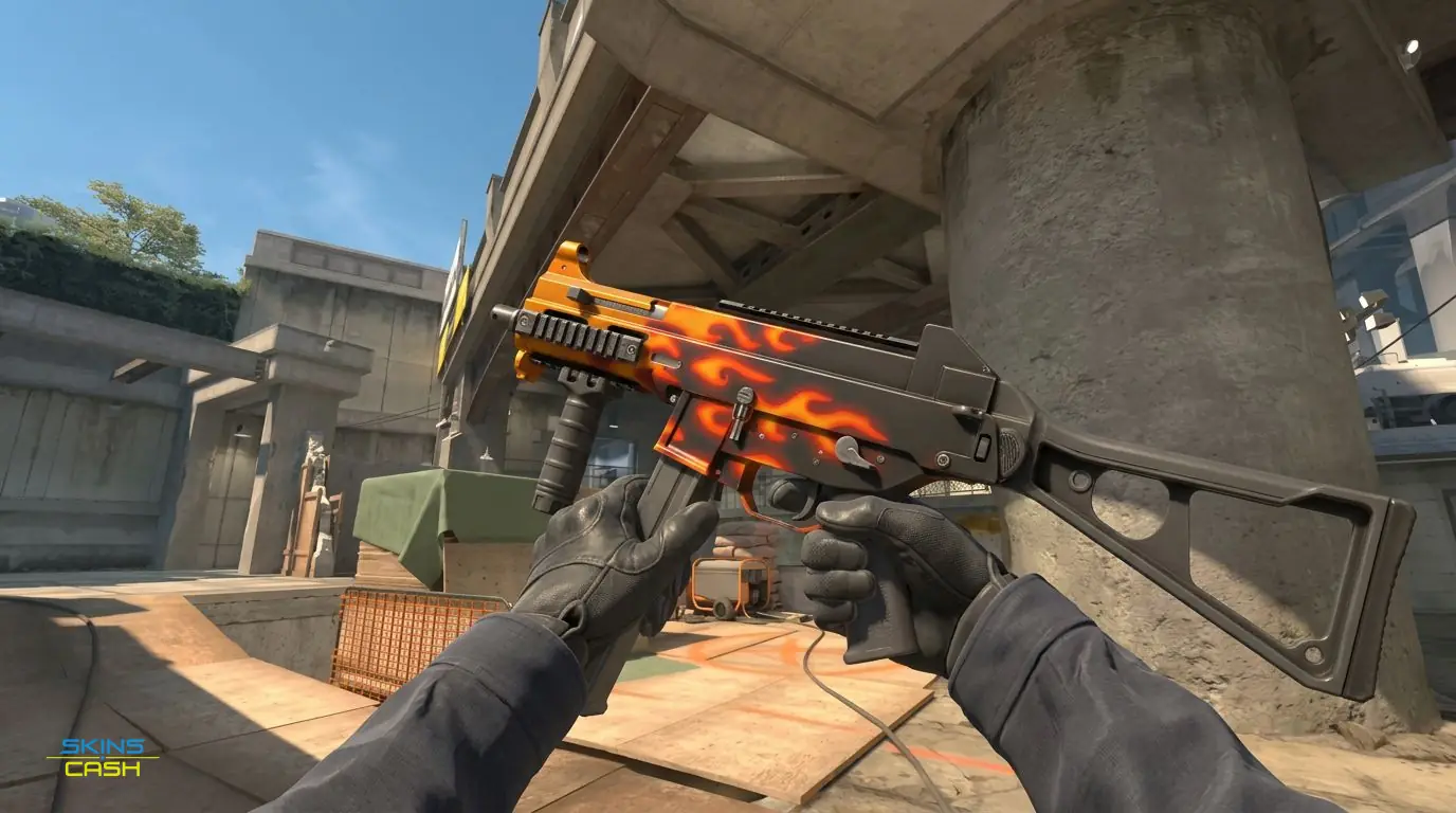 UMP-45 | Blaze — In-game inspect