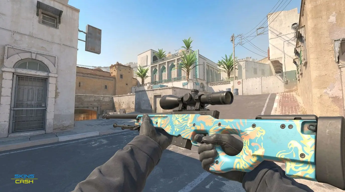 AWP | Silk Tiger — In-game inspect