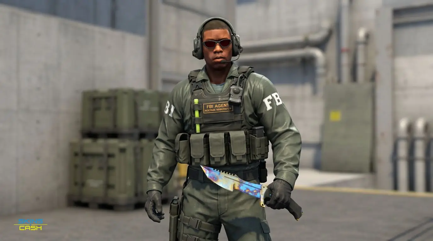 ★ Huntsman Knife | Case Hardened — In the field