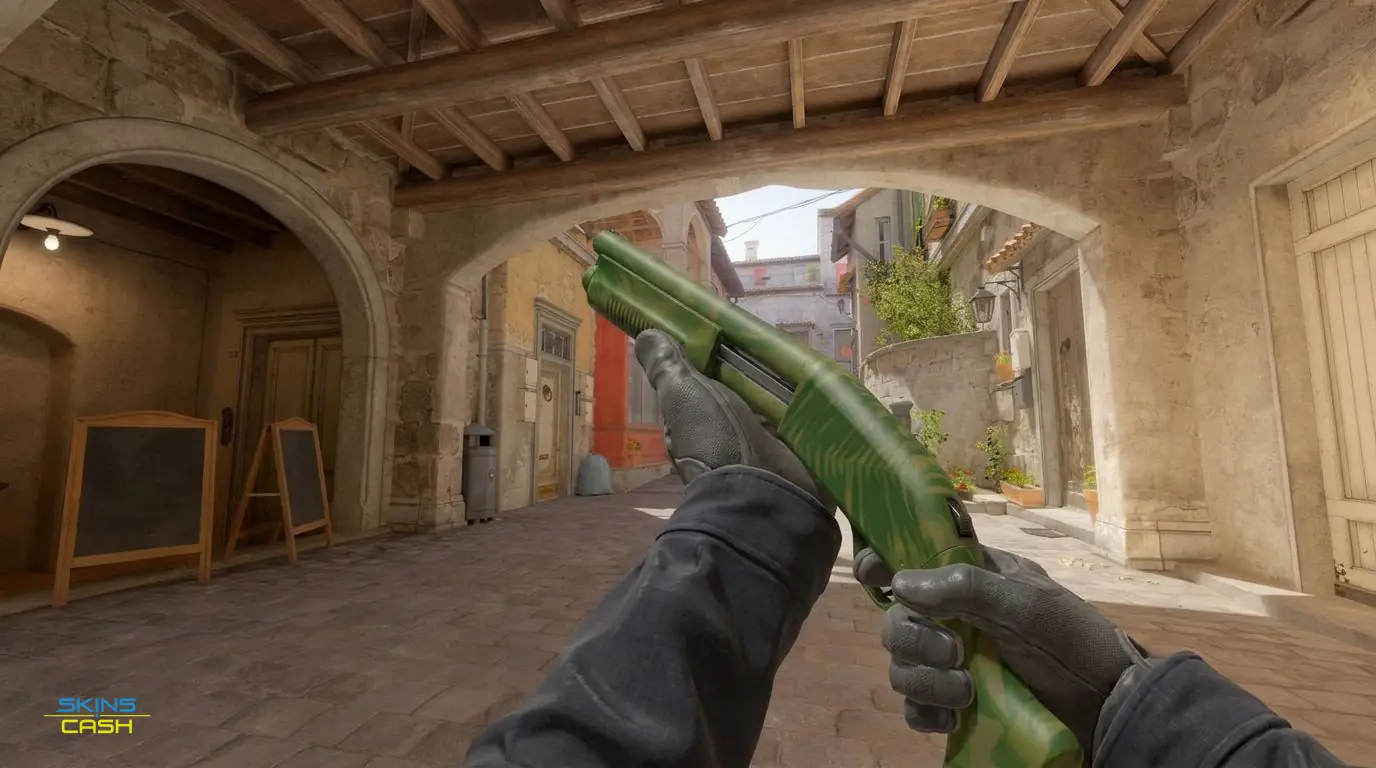 Sawed-Off | Jungle Thicket — In-game inspect